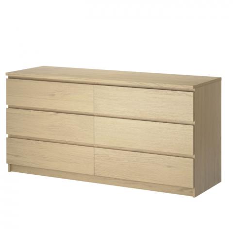 MALM 6-drawer chest
