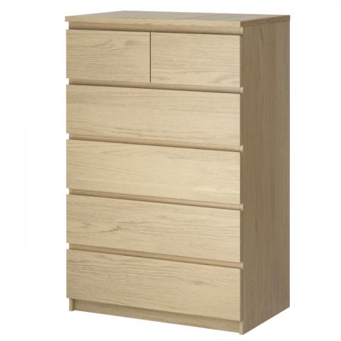 MALM 6-drawer chest