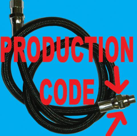 Scuba air hose date code