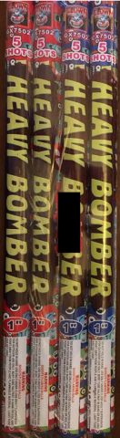 Heavy Bomber 5 Shot Roman Candles