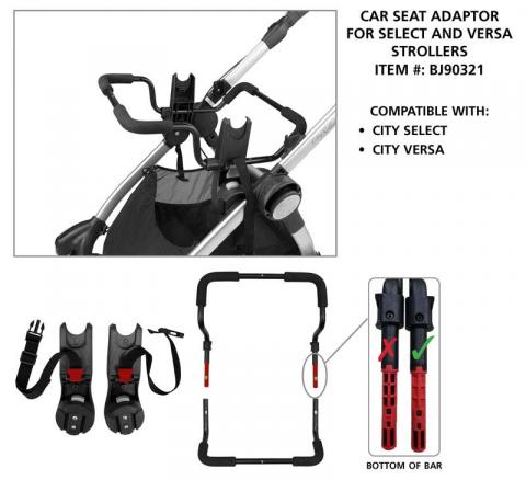 city select car seat adaptor