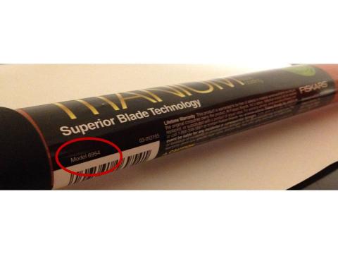 Model Number 6954 on Fiskars 32-Inch Bypass Lopper Shears