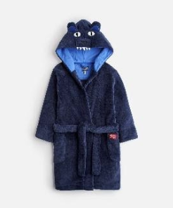 Z_ODRBRUCE-NAVBEAR Navy robe with bear ears 100% polyester 1 through 12