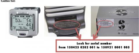 UWATEC Galileo Sol dive computer