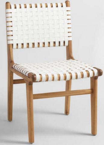 SKU Number: 536034 Girona white strap dining chair