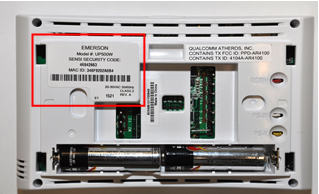 Date code on back of the unit