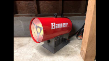 Recalled Bauer Forced Air Propane Portable Heaters 