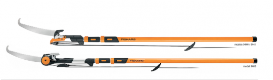 Recalled Fiskars 16 Foot Chain Drive Extendable Pole Saw & Pruner and 16 Foot Power Lever Extendable Pole Saw & Pruner
