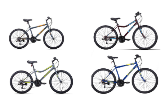 Recalled Ozone 500 Density Bicycles models 164539, 162803, 164537 and 162805 (shown from top left to bottom right)    