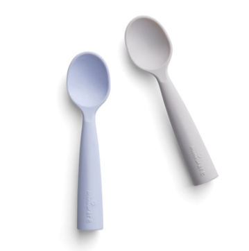 Recalled Miniware teething spoons in lavender and gray