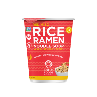 Recalled Lotus Foods red miso rice ramen noodle soup cup