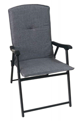 Recalled Folding Padded Patio Chair --Gray (Item #9044998)