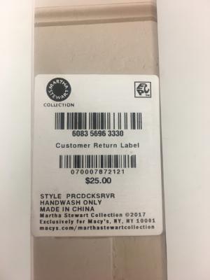 Martha Stewart Collection ® Whiteware Cake Knife and Server Label