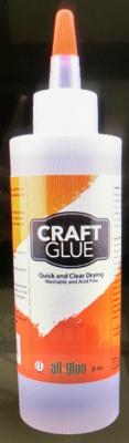 Recalled 8-ounce bottle of Craft Glue also available in 2- and 4-ounce bottles.
