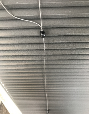 Recalled Levolor cellular shade permanent cord connector 