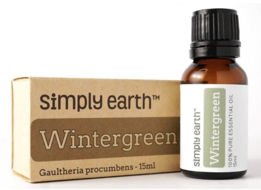 Recalled Simply Earth Wintergreen Essential Oil – 15 mL