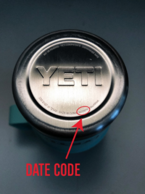 Date code location on the base
