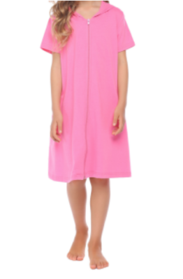 Recalled Ekouaer Store bathrobe with short-sleeves, pink 