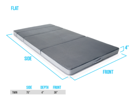 Recalled DownEast Mattress on the Go folding mattress – mattress setup 