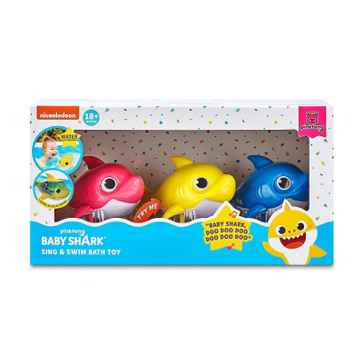 Recalled Robo Alive Junior Baby Shark Sing & Swim Bath Toy 3-pack