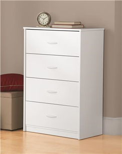 Ameriwood Mainstays chest of drawers in white- 5412015WY, 5412015PCOM