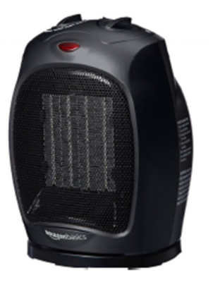AmazonBasics 1500 Watt Ceramic Space Heater No. B074MR2HGM