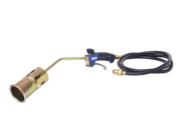 Recalled YSNAX1-061 propane hose attached to torch accessory