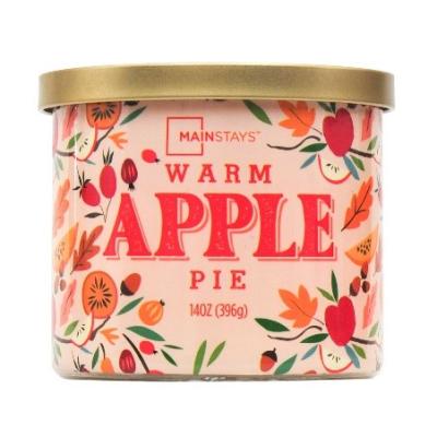 Recalled Mainstays Three-Wicked Candles in Warm Apple Pie