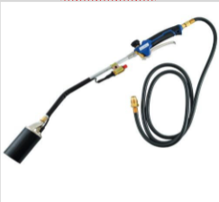 Recalled YSNAX1-078 propane hose attached to torch accessory