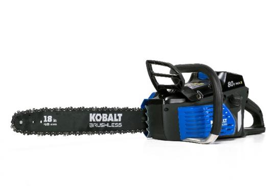Kobalt 80-volt 18-inch brushless cordless electric chainsaw