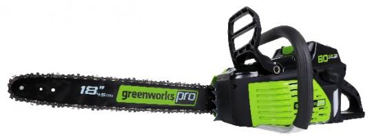 Greenworks Pro 80-volt 18-inch cordless electric chainsaw 