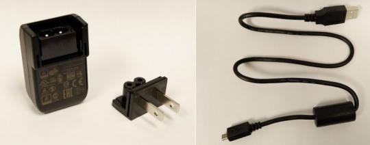 Power adapter, recalled power adapter wall plug and USB cable