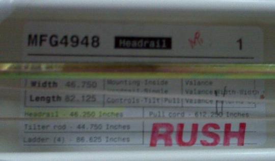 Example of manufacturing code