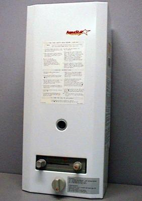 Recalled AquaStar natural gas water heater