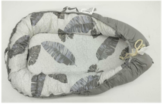 Recalled BBWOO Baby Lounger in Gray Feather