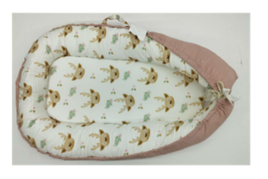 Recalled BBWOO Baby Lounger in Pink Deer