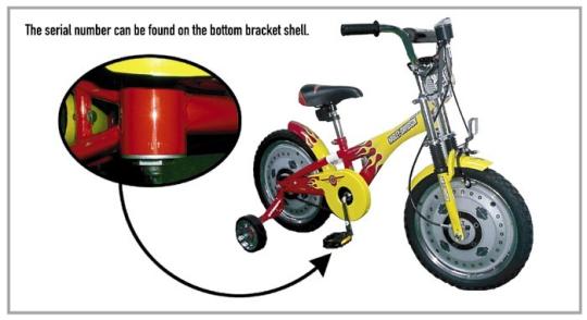 Image of recalled Harley-Davidson 16-inch BMX Bicycles