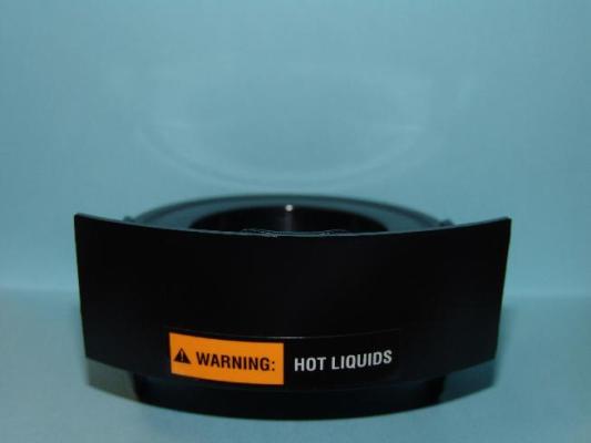 Warning label on recalled coffeemaker 