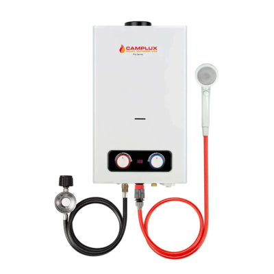 Recalled Camplux brand BW264 portable water heater