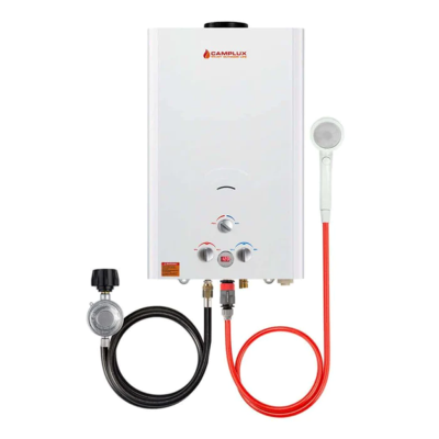 Recalled Camplux brand BW422 portable water heater