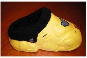 Recalled Transformers Animated Fleece Clog - 95420