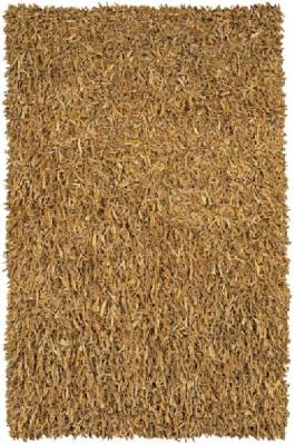Recalled Leather Shag Rug
