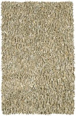 Recalled Leather Shag Rug