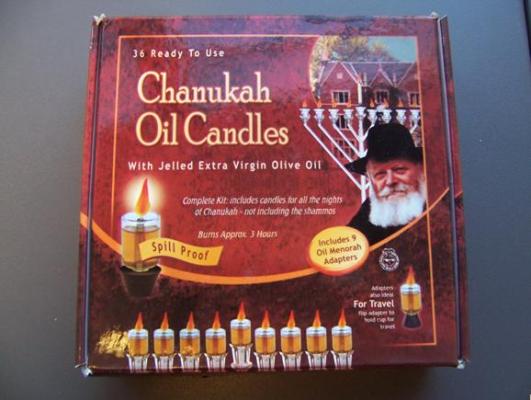Recalled Chanukah Oil Candles
