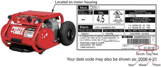 Recalled DeVilbiss Air Power Company Air Compressor