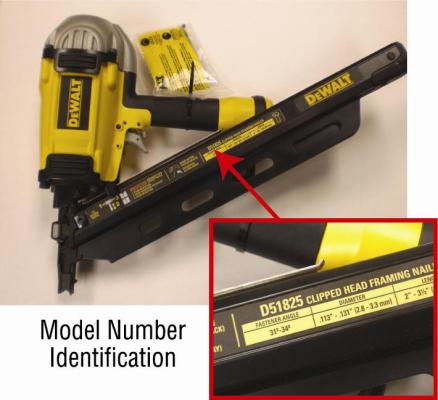 Model number location