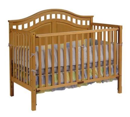 Recalled 3-1 Convertible Crib - Natural Model # DAKM1615B3