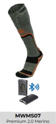 Recalled Fieldsheer Apparel Technologies Heated Socks – Model MWMS07 – Premium 2.0 Merino in black/orange