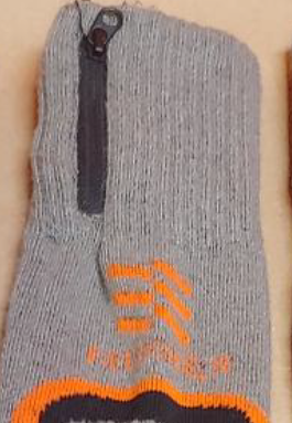 Recalled Fieldsheer Apparel Technologies Heated Socks – Model MWMS07 – Premium 2.0 Merino in gray/orange