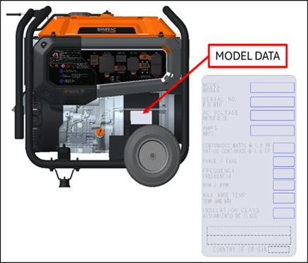 Recalled Model and Serial Number Location– models G0077210, G0081550, G0081530, G0080620, G0080630